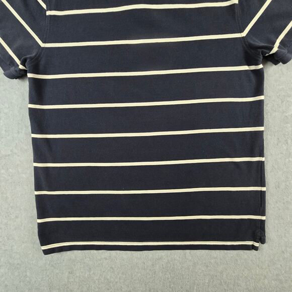 J. Crew Shirt Mens Size XL Navy Stripe Polo Golf - Picture 8 of 16